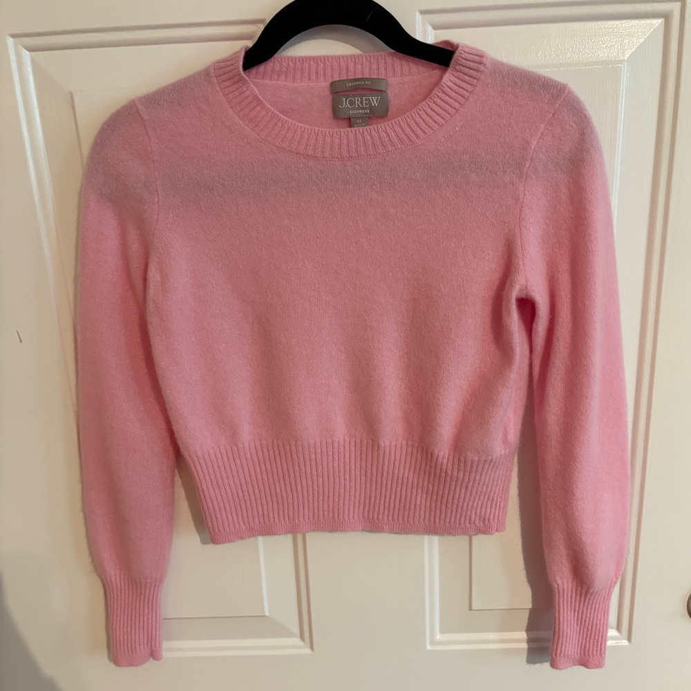 J. Crew Cashmere Shrunken Crewneck Sweater
